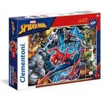 Clementoni- Spiderman Spider-Man Supercolor Puzzle, No Color, 104 Pezzi, 23716